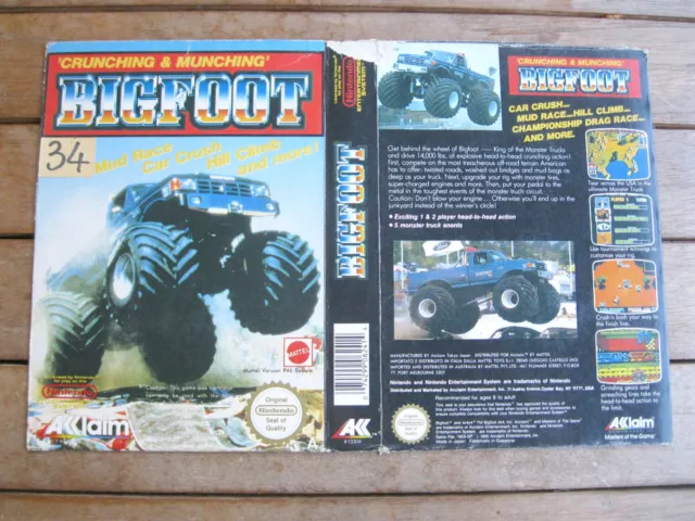 BIGFOOT- NINTENDO Famicom/NES COVER - NO CARTUCCIA