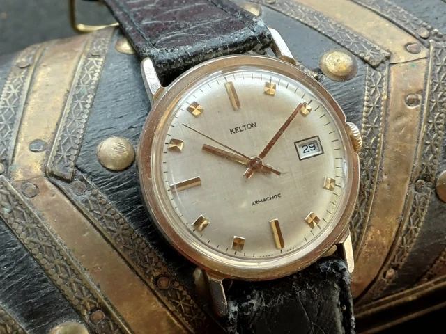 Montre Squelette Mécanique Ancienne – Mouvement Manuel – Plaqué Or – Unisexe