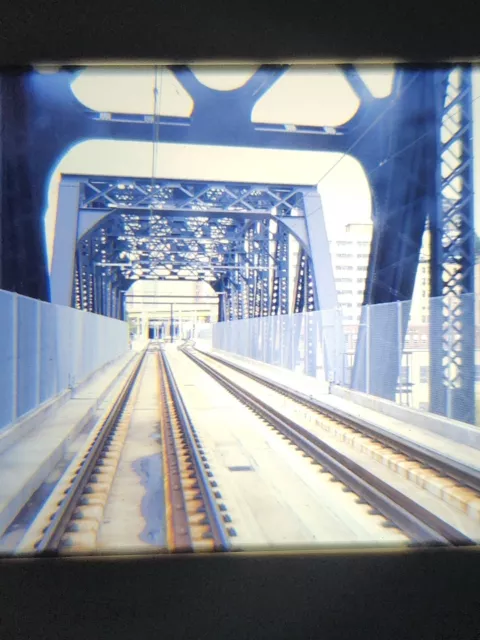 Pittsburgh PCC Trolley Train PAT Transit VTG 35mm Railroad Photo Slide 1985