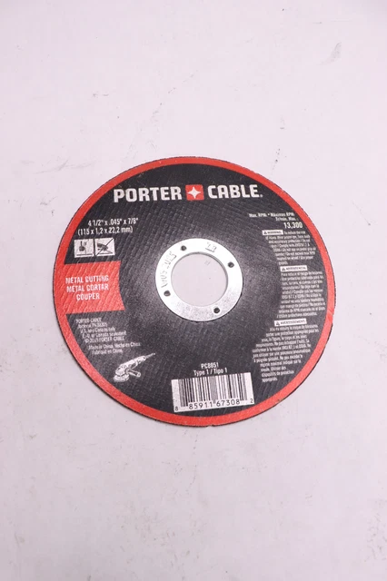 Porter-Cable Cut-Off Wheel Metal M 4.5 x .045" x 7/8" PC8051
