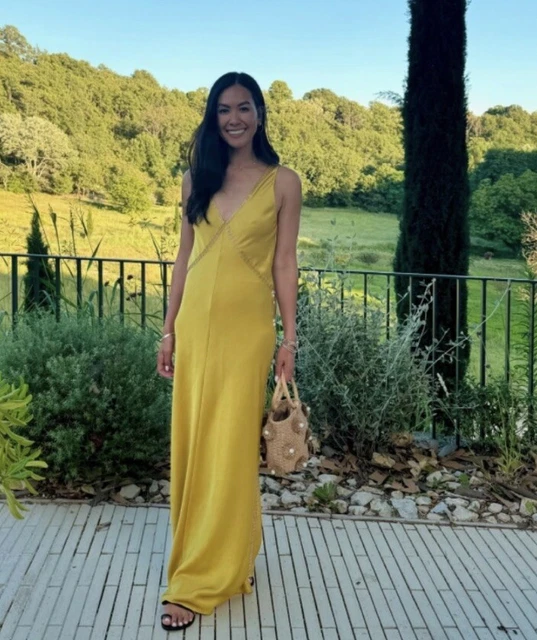 zara yellow beaded dress Asta RESORT - Ana Dress
