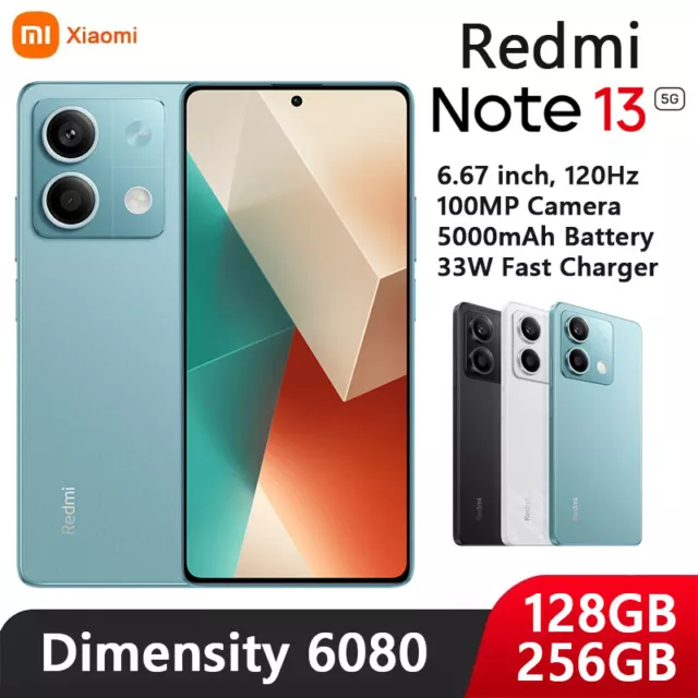 Xiaomi Redmi Note 13 Smartphone Unlocked 5G Cell Phone Android Dimensity  6080