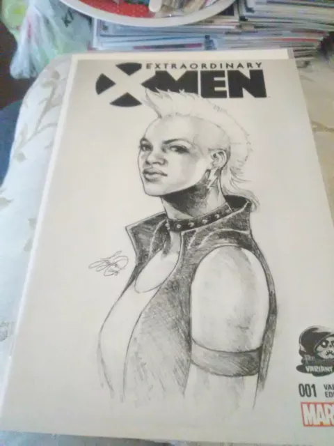 Extraordinary X-Men #1, Siya Oum Sketch Phantom Variant, 2016