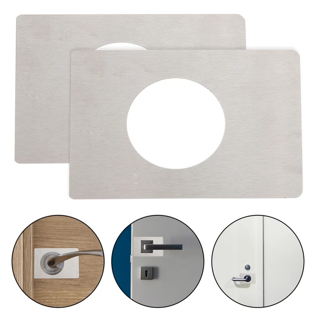 2 Pcs Door Plates Ball Lock Door Reinforcement Plate Cabinet Door Knobs Bolt