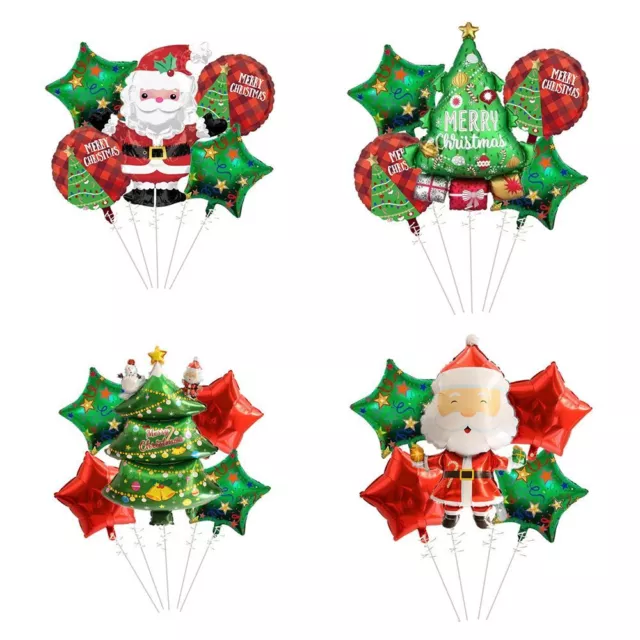 Tour Ballon du Père Noël Sapin de Noël Ballons en aluminium de Noël joyeux Noël