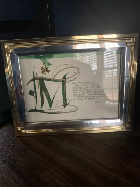 Gaelic Blessing Framed With 1997 Burnes Of Boston Frame