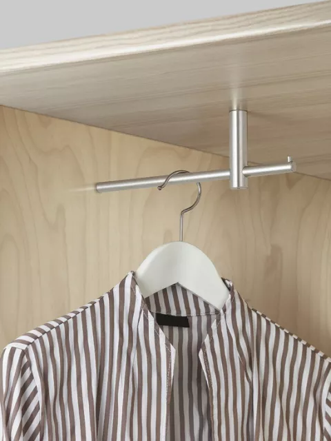 Häfele Ceintres pour Vêtements L-FORME Kleider-Stange Inox Barres de Cintre