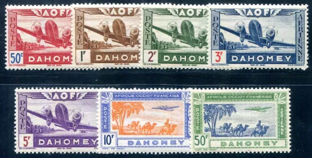 DAHOMEY 1942 Yvert PA10-15,17 ** POSTFRISCH TADELLOS TEILSATZ(F6330