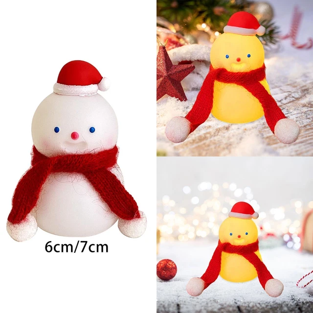 CHRISTMAS SNOWMAN NIGHT Light Small Bedside Light for Tabletop Office