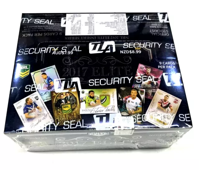 2017 Tla/Esp Nrl Elite Trading Card Factory Sealed Box (24 Packs)