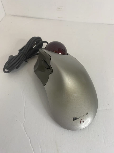 Microsoft Trackball Optical 1.0 – Souris Filaire PS2/USB, 4 Boutons, Noir, Excellent état