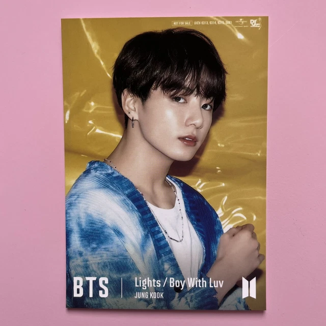 BTS JUNGKOOK LIGHTS / Boy With Luv Japan photocard. JK Kook