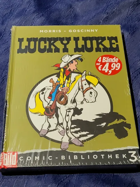 Bild Comic Bibliothek Nr 3 -  Lucky Luke, 4 Bände, Morris - Goscinny - Neu Folie