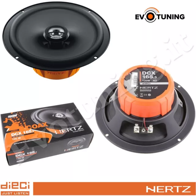 Hertz Dcx 165.3 Coppia Casse Altoparlanti 2 vie Diffusori 165mm Coassiali 16 NEW