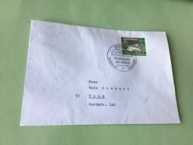 Germany 1962 Berlin  Stamps Cover Ref 52328