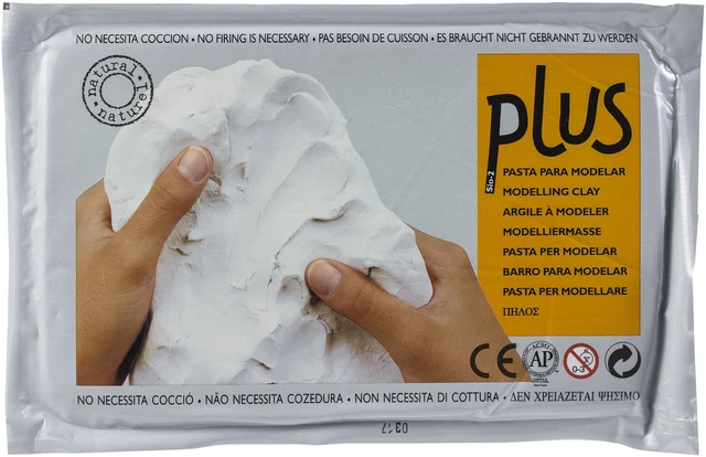 Arcilla autoendureciente natural Plus 2,2 libras-blanco -62-00