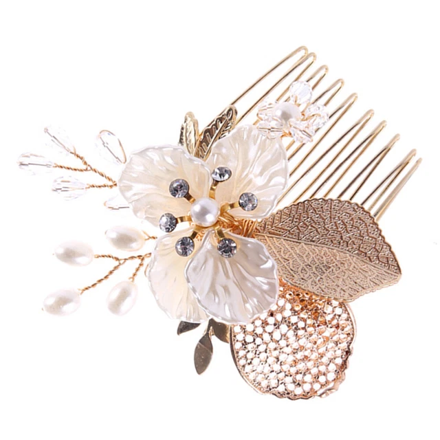 Bride Crystal Rhinestone Hair Pin Women Accessory Side Combs
