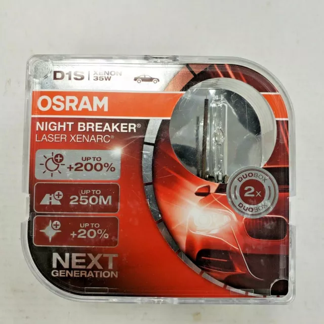 OPEN BOX OSRAM Xenarc Night Breaker Laser D1S Xenon Car Headlight Bulbs  MC123 $109.99 - PicClick