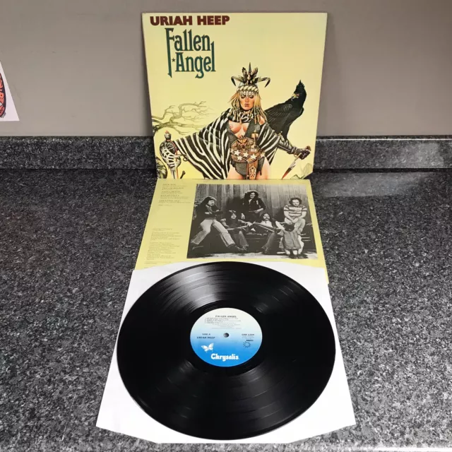 Lp Vinyl Uriah Heep Album Fallen Angel Chr 1204 Us 1St Press 1978 Ex/Nm Super