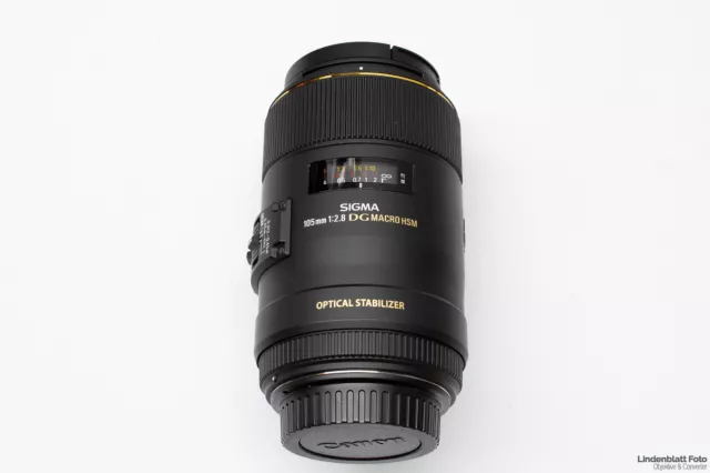 Sigma EX 105mm f2.8 DG Macro HSM OS Objektiv für Makrofotografie  Canon EF