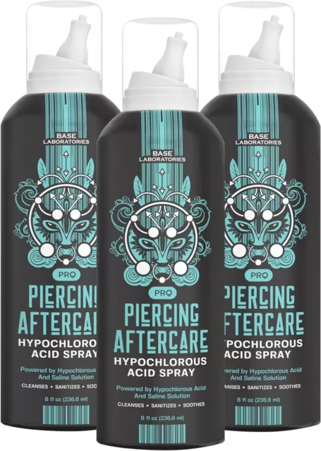 Hypochlorous Acid Piercing Aftercare Spray, Tattoo & Piercing Aftercare