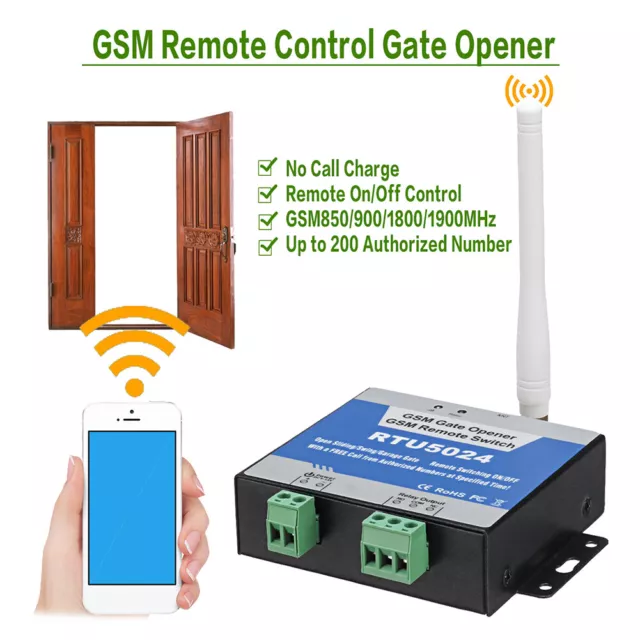 RTU5024 GSM Gate Opener Relay Remote Door Access Switch 850/900/1800/1900MHz 2