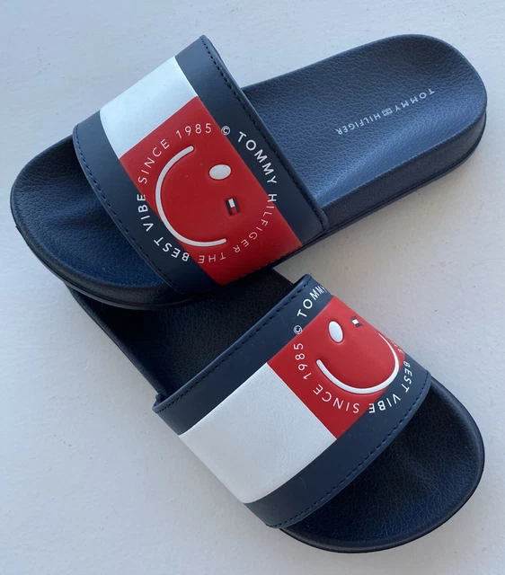 Tommy Hilfiger Kids Smile Print Slide Size 13.5 / 32 Bn