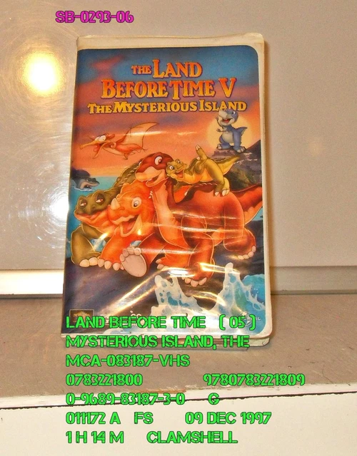 THE LAND BEFORE Time V - The Mysterious Island [VHS] £6.25 - PicClick UK