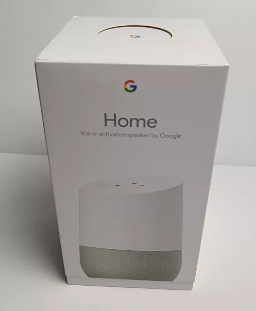 Nuevo en Caja Google Home Blanco Pizarra Activado por Voz Inteligente Altavoz