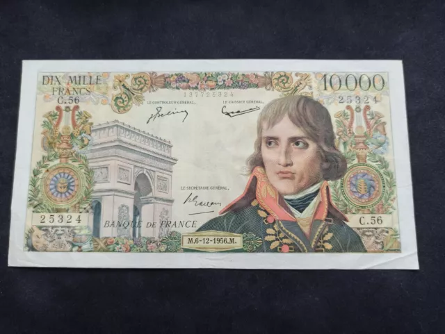 10000 Francs Napoléon Bonaparte (6-12-1956) (Ref 1449)