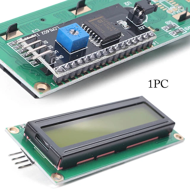 HALJIA I2C Adapterplatine Für LCD1602 / 2004 – Serielle Schnittstelle, 5V, Poti Für Kontrast, Für Arduino