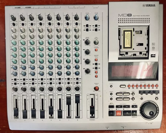 Yamaha md8 multi-track Minidisk Recorder with Power Supply - PAT Tested
