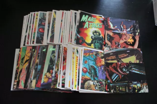 1994 Topps Mars Attacks Complete 0-99 Base + Complete 4 Card Matrix Set