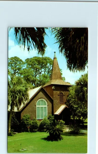 Postcard - Faith Chapel, Jekyll Island, Georgia