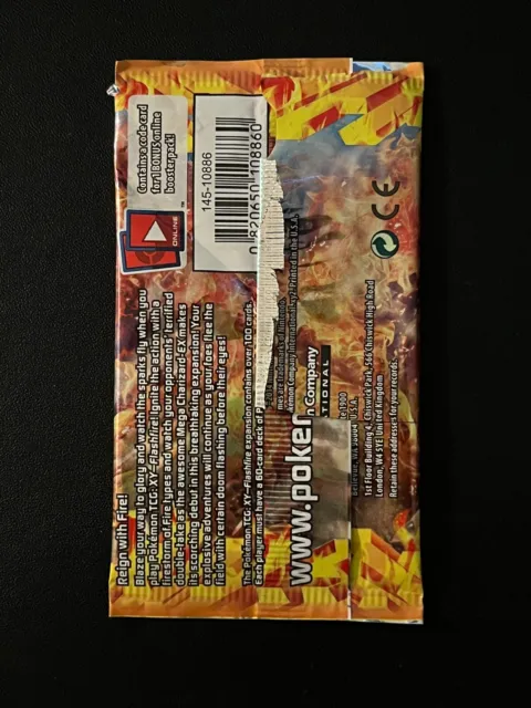EMPTY XY Flashfire Booster Pack Box Pokemon Card 2
