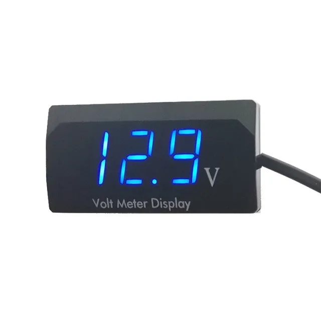 DC 12V LED Digital Voltage Volt Meter Display Voltmeter For Motorcycle Car TU