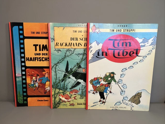 Herge Carlsen Verlag | Tim und Struppi Hefte Vintage 1980 | 3 Stück #I4
