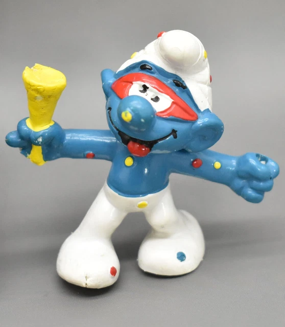 FIGURINE PEYO PVC Schtroumpfs Judge Brainy Schtroumpf 20016 robe rouge