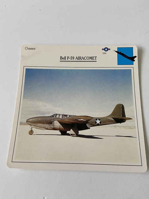 Carte Collection Chasseur Bell P-59 AIRACOMET