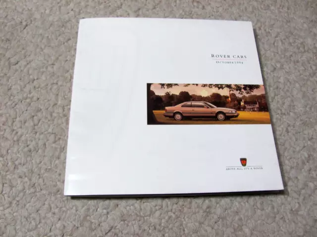 1994 Rover  (Uk) Full-Range Sales Brochure