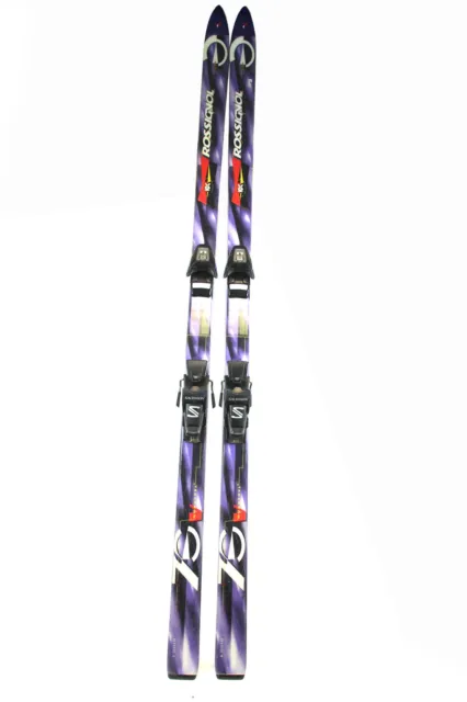 ROSSIGNOL 70V Alpin Ski 188 cm + SALOMON Bindung CARVER Abfahrtsski Skier LILA