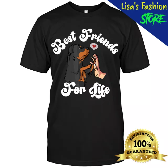 Funny Rottweiler Shirt Rottweiler Best Friend For Life T-Shirt