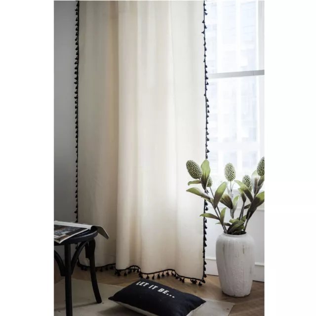 Boho Curtain Tassel For Living Room Bedroom  Windows Curtain Drape