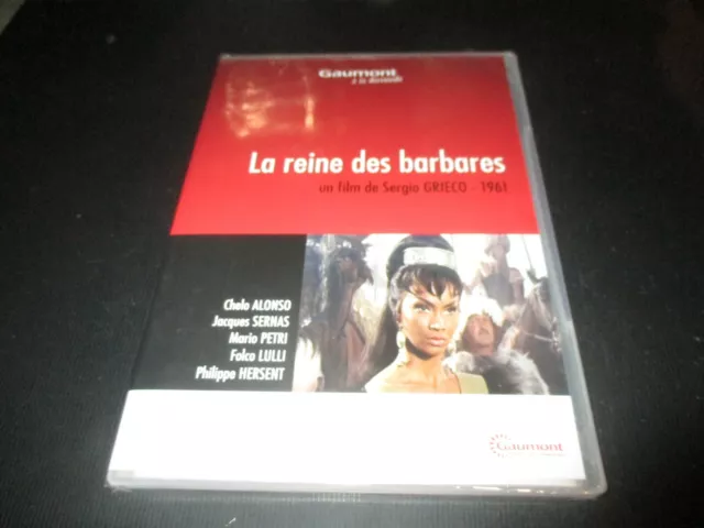 DVD NEUF "LA REINE DES BARBARES" Chelo ALONSO, Jacques SERNAS / Sergio GRIECO