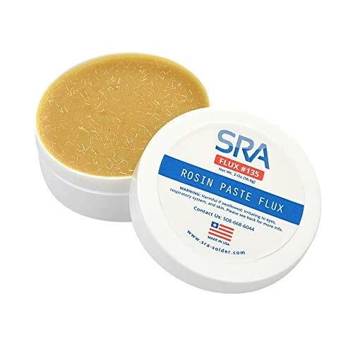 SRA Solder 135 Rosin Paste Soldering Flux For Electronics - (2oz Jar)