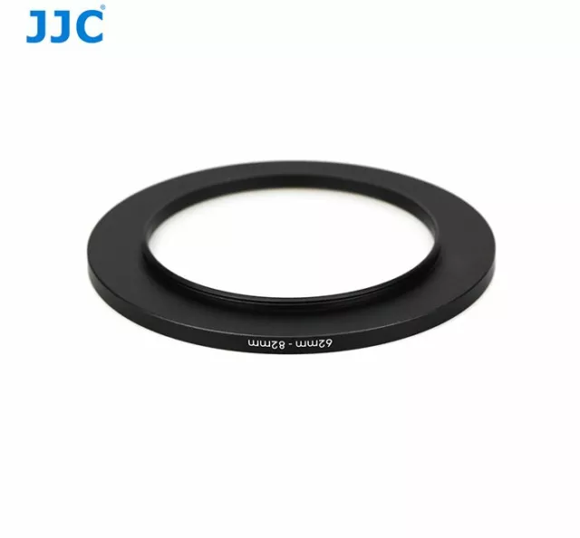JJC SU 62-82mm Adapter Filter Camera Step Up Ring for 62mm lens w/ 82mm filters