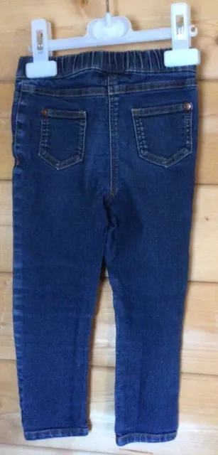 Worn in Good Condition Next Girls Blue Denim Jeggings/Jeans Age 2-3 Years 5