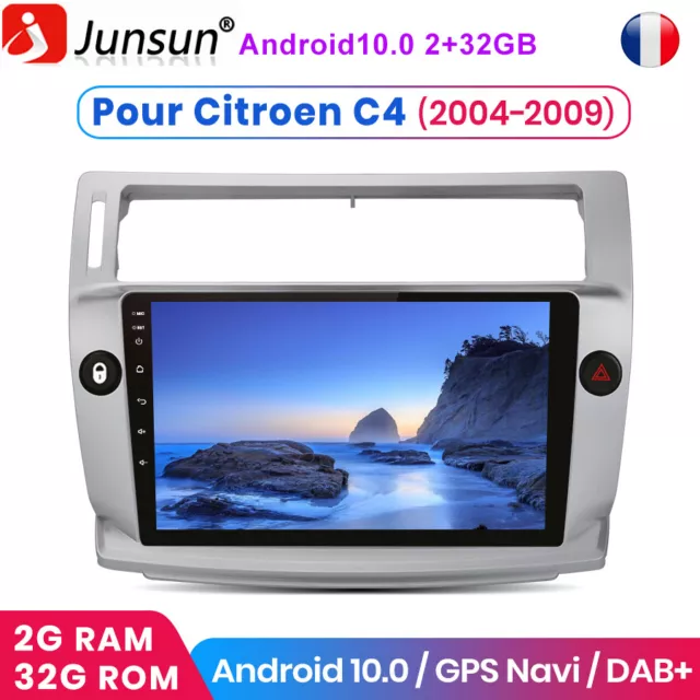 9" Android10.0 Autoradio Pour Citroen C4 2004-2009 2Din GPS SAT Nav BT DAB WiFi