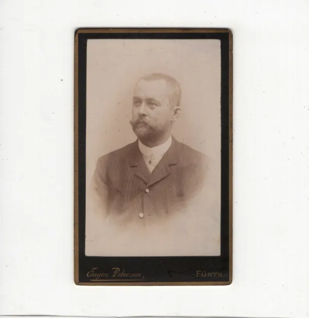 CDV Foto Herrenportrait - Fürth 1880er