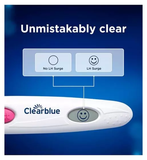 Kit de prueba de fertilidad digital avanzado de ovulación Clearblue - 20 palos rosa nuevo 2